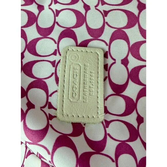 Vtg Y2K Coach Fuchsia Bucket Hat | Barbiecore Dopamine Indie Sleaze Retro Grunge - Picture 9 of 13